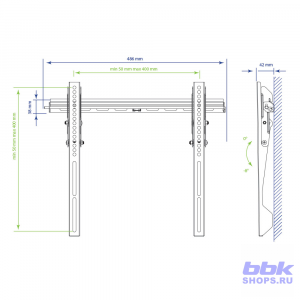Настенный кронштейн для LED/LCD телевизоров KROMAX VEGA-12 BLACK