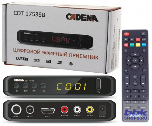 Цифровой эфирный приемник Cadena CDT-1753SB